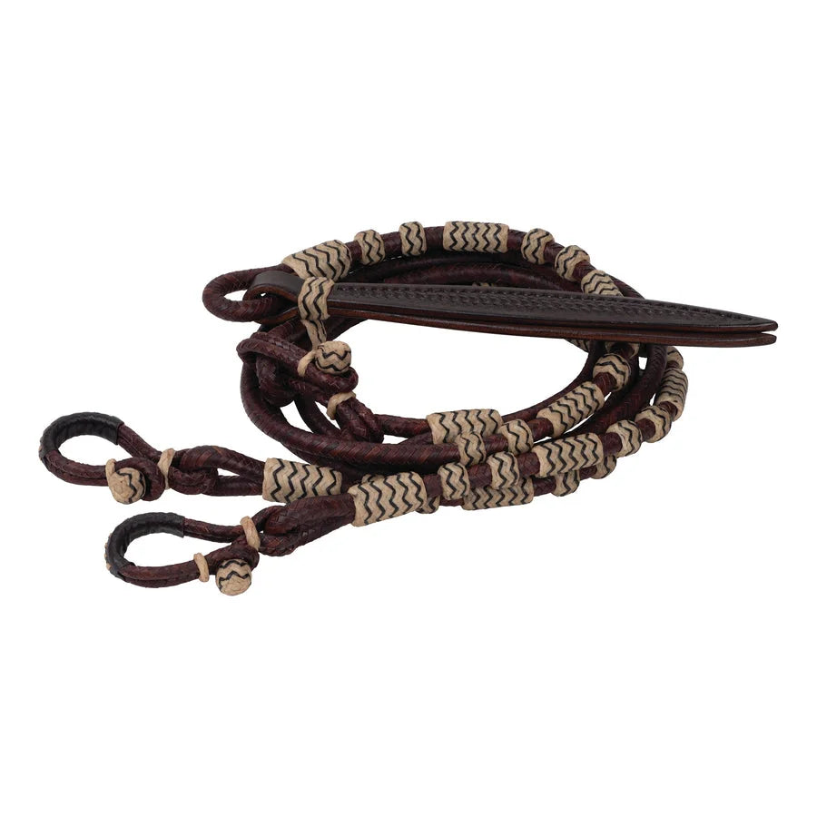 Weaver Leather Braided Romal Reins for Western Performance - 3/8" x 7 1/2' Length