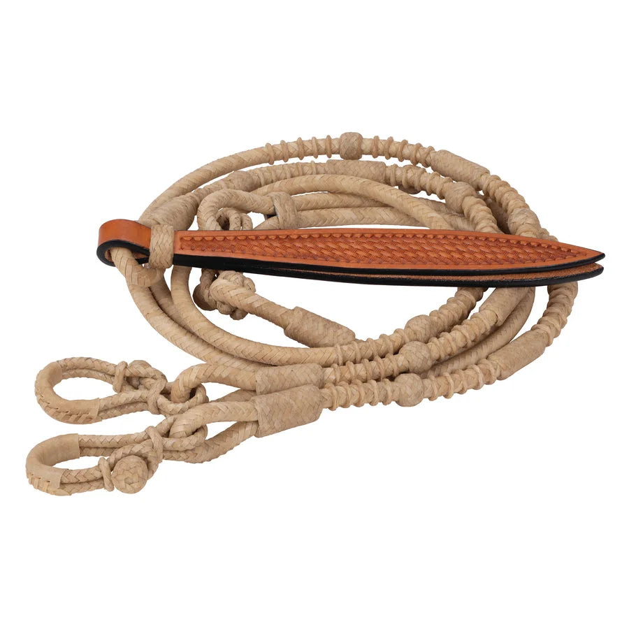 Weaver Leather Braided Romal Reins for Western Performance - 3/8" x 7 1/2' Length