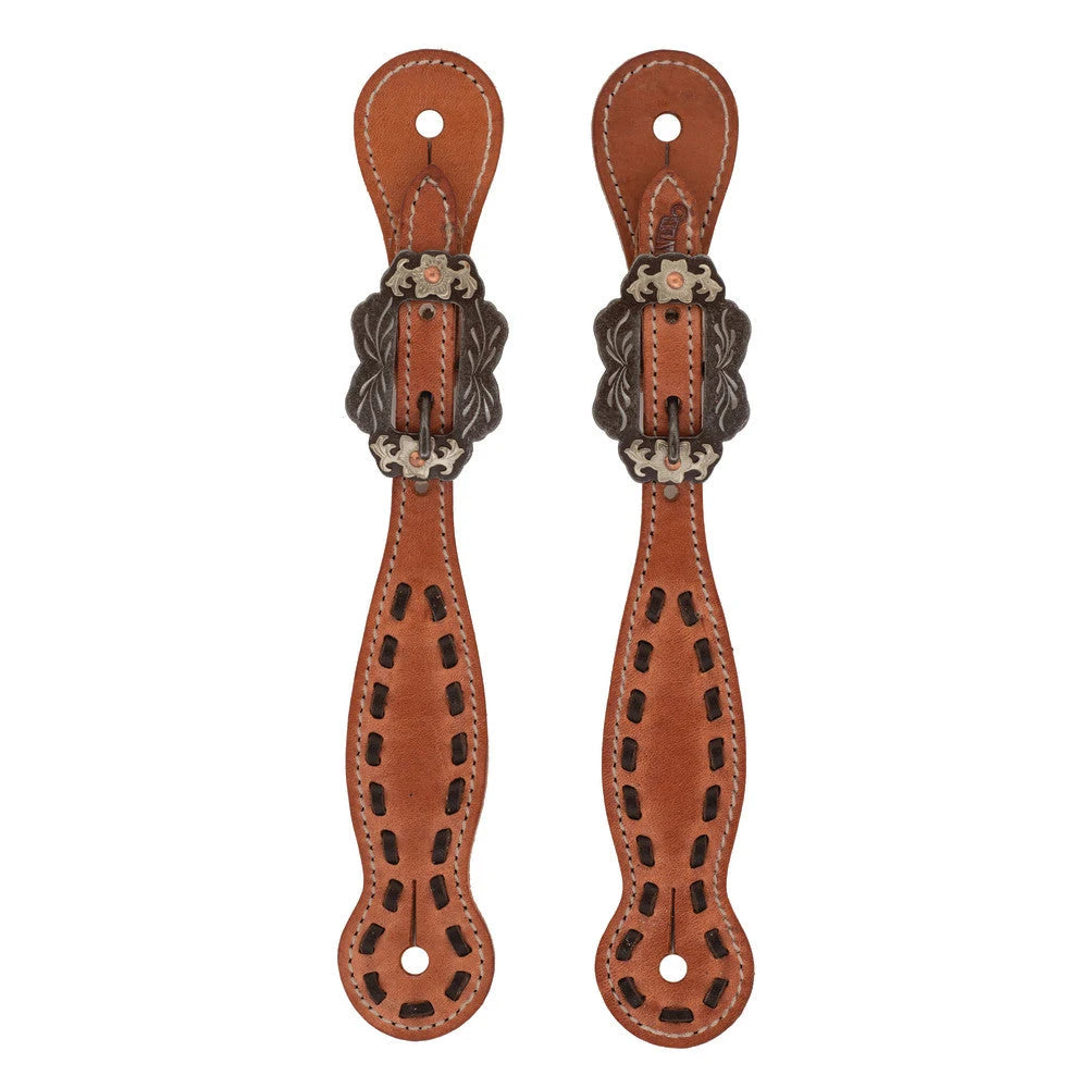 Weaver Leather Buckstitch Spur Strap, Hermann Oak® Russet, Dawn Collection