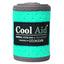 Weaver Leather CoolAid Horse Turquoise Polo Wrap for equine cooling and recovery. This rolled wrap features a vibrant turquoise perforated fabric with grey stitched borders and a central black Cool Aid label powered by Coolcore technology. Ideal horse leg protection and temperature regulation for equestrian athletes, these wraps provide breathable support during therapy or post-exercise recovery.