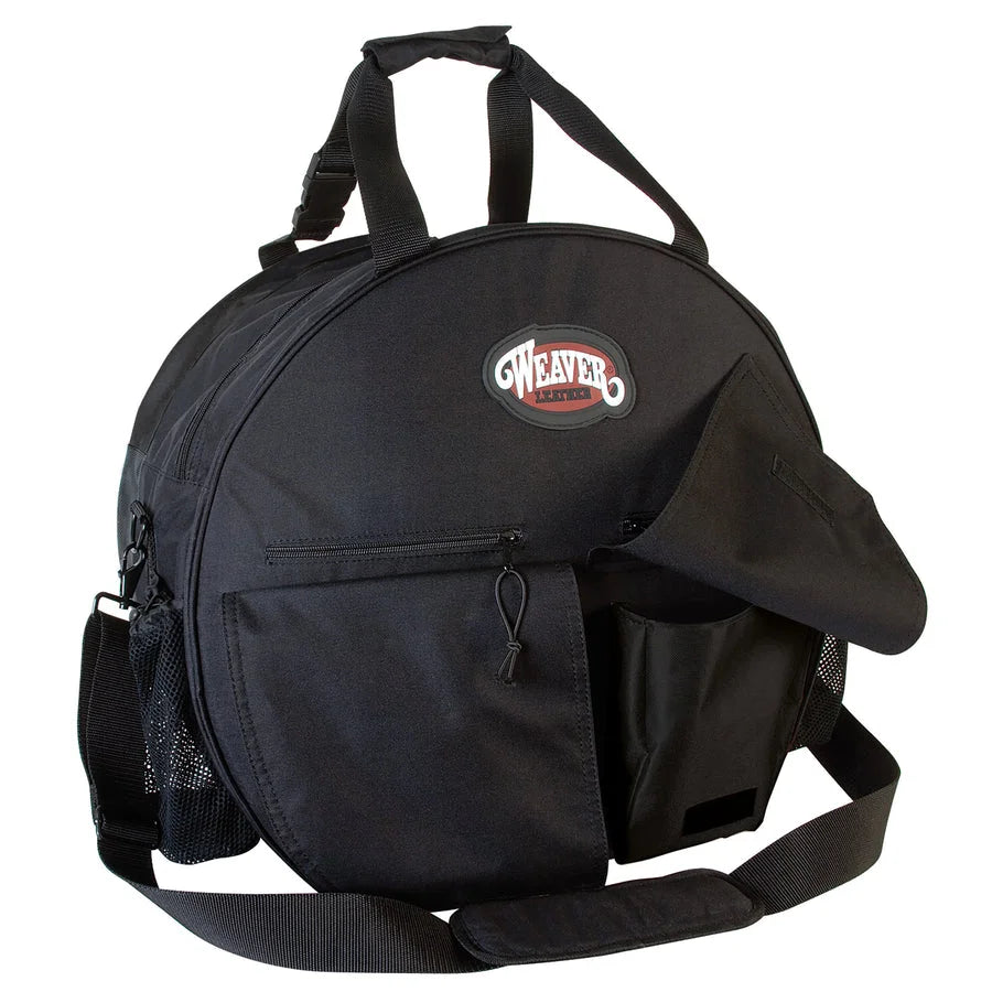Weaver Leather Deluxe Rope Bag - Black - Durable Multi-Pocket Storage for Ropes and Gear