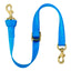 Weaver Leather Deluxe Tie Down 40" in bright blue nylon with solid brass hardware. This essential equestrian gear features two heavy-duty snap hooks and an adjustable sliding D-ring for a custom fit. Perfect for horse training and western riding, this durable royal blue strap offers a secure and stylish addition to your horse tack collection.