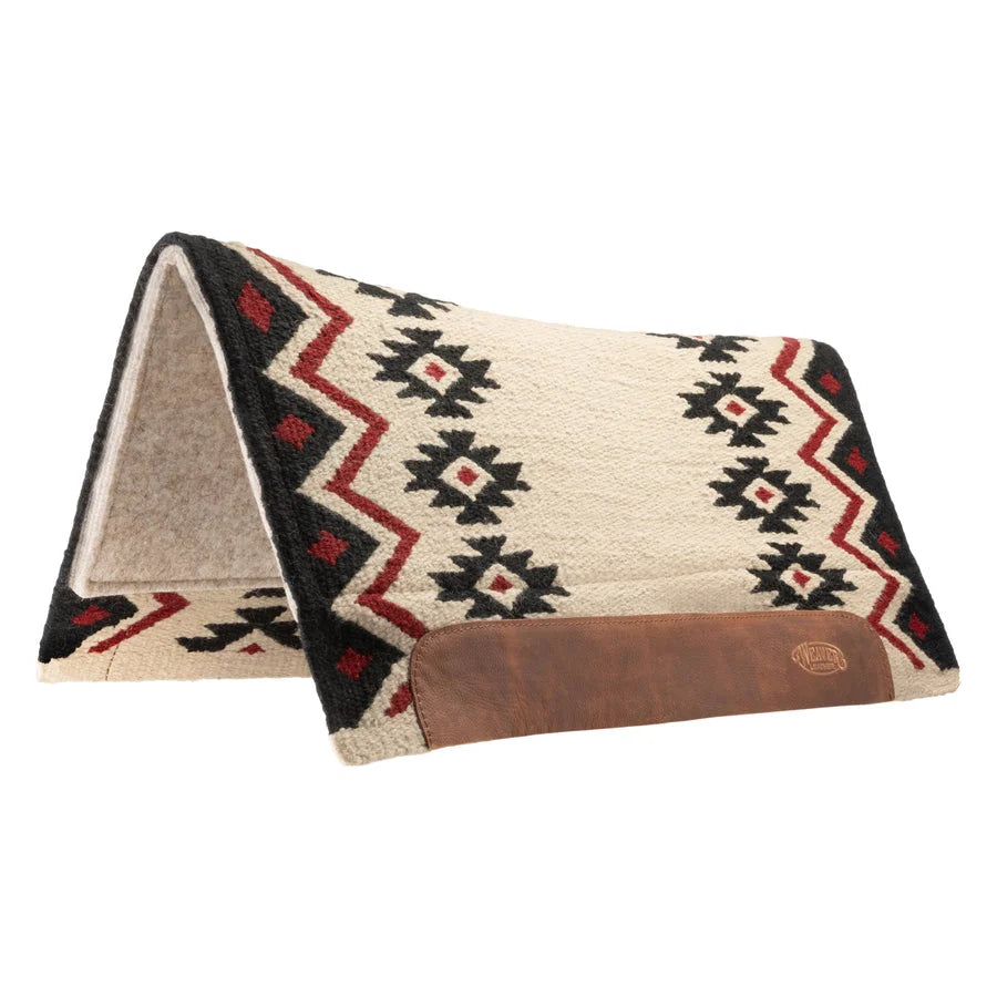 Weaver Leather Flex Felt Contoured Western Saddle Pad - Shock-Absorbing Wool Felt