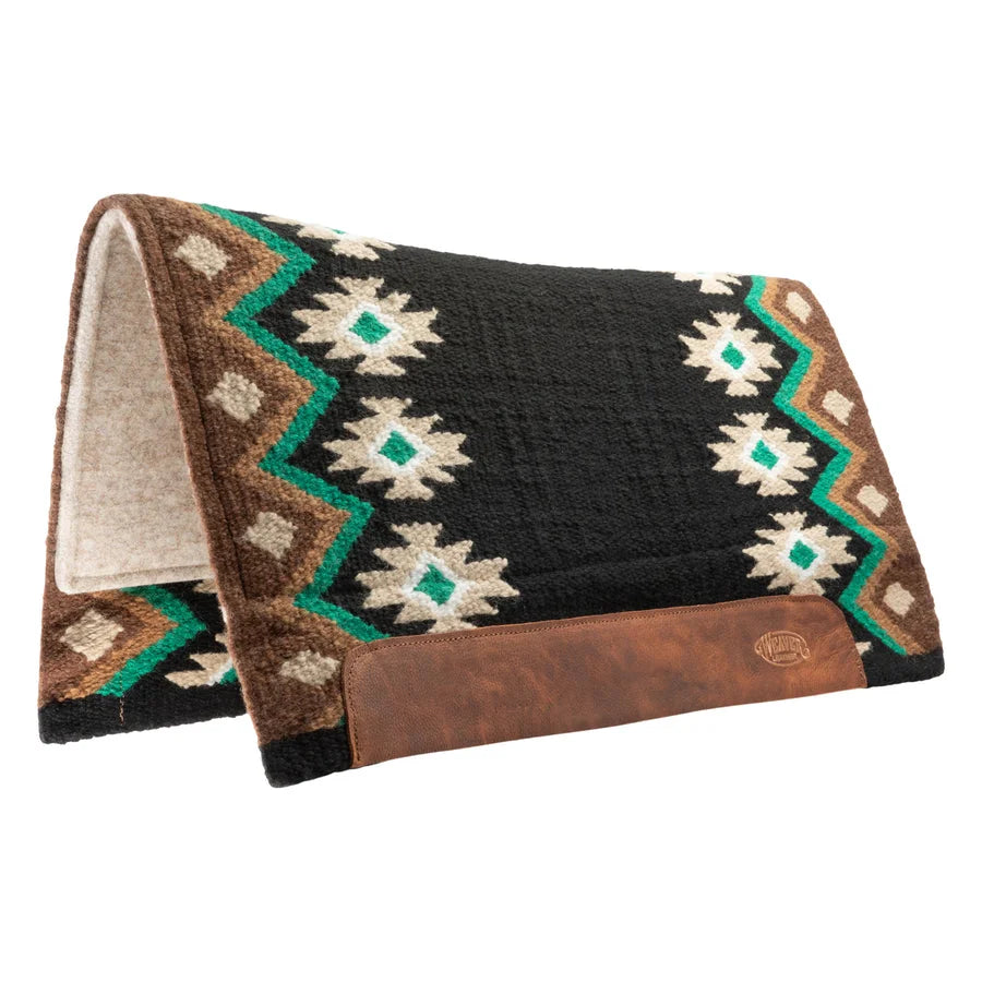 Weaver Leather Flex Felt Contoured Western Saddle Pad - Shock-Absorbing Wool Felt