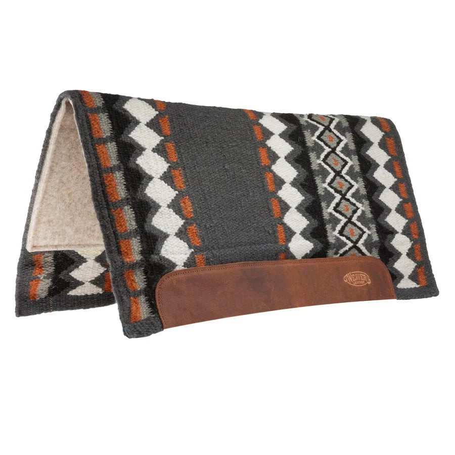 Weaver Leather Flex Felt Contoured Western Saddle Pad - Shock-Absorbing Wool Felt