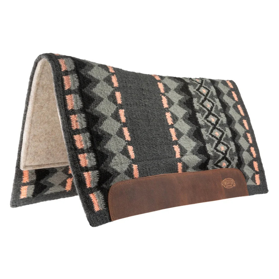Weaver Leather Flex Felt Contoured Western Saddle Pad - Shock-Absorbing Wool Felt