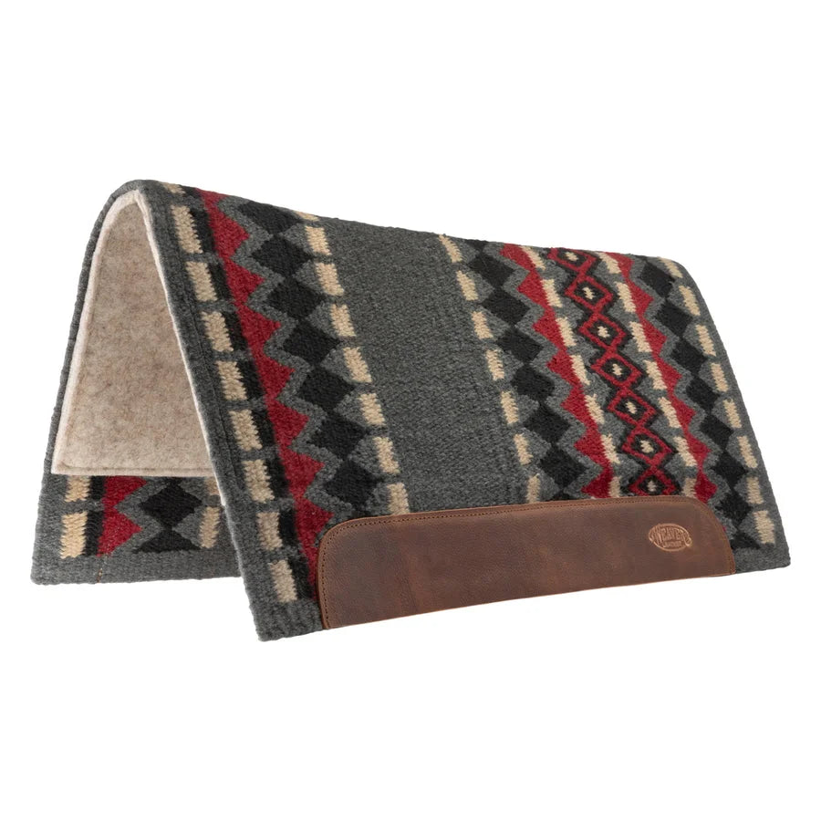 Weaver Leather Flex Felt Contoured Western Saddle Pad - Shock-Absorbing Wool Felt
