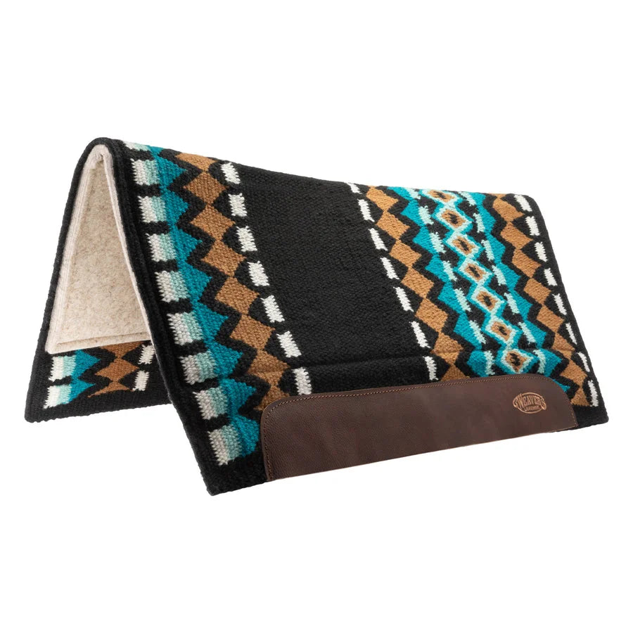 Weaver Leather Flex Felt Contoured Western Saddle Pad - Shock-Absorbing Wool Felt