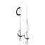 Weaver Leather rope gag bridle with a white poly rope headstall and a rich brown leather ear loop. It features a stainless steel gag bit with a twisted wire mouthpiece and protective leather bit guards. A professional-grade horse training tool designed for barrel racing and performance tuning, this durable western bridle provides exceptional control and communication. Perfect for equestrians seeking high-quality tack for their horse's training regimen.