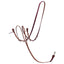 Weaver Leather German Martingale in Golden Chestnut, a premium horse training aid for enhanced control. This high-quality equestrian gear features durable leather reins, multiple adjustment rings, and heavy-duty snap ends for precise refinement. Ideal for professional trainers and riders looking to improve head carriage and responsiveness. Crafted from beautiful chestnut brown leather with durable hardware, perfect for daily training or show preparation.