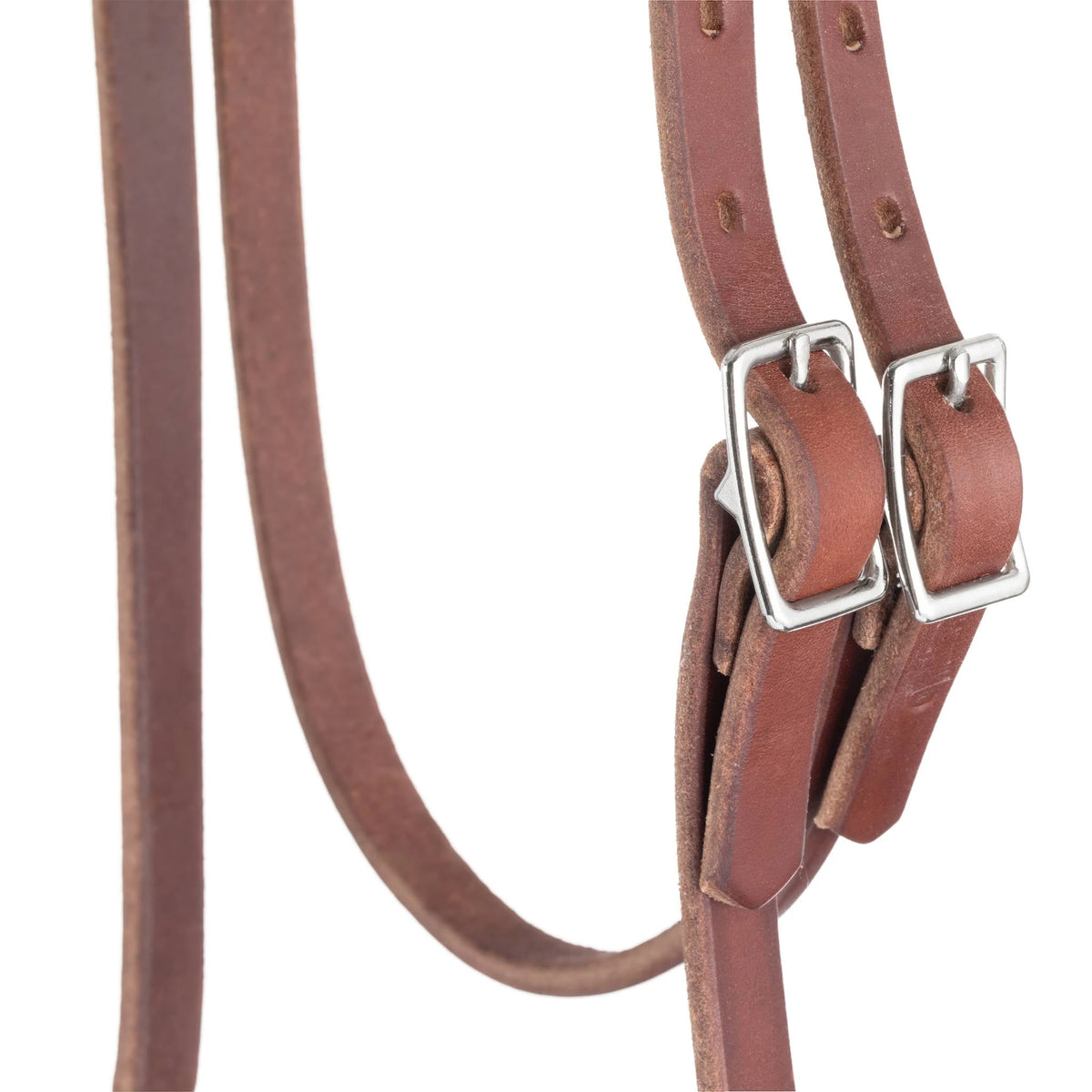 Weaver Leather Harness Leather Browband Bridle with Single Cheek Buckle