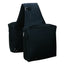 Weaver Leather Heavy Duty Saddle Bag in black, perfect for trail riders. This durable equestrian gear features two large zippered storage pockets and metal D-rings for secure attachment. Its high-quality construction ensures your supplies stay safe on long rides. A must-have accessory for any horse rider looking for reliable and spacious saddle storage.