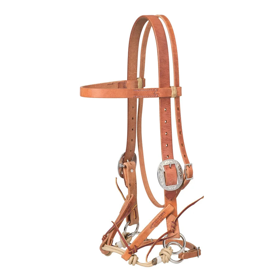Weaver Leather Justin Dunn Bitless Bridle - Gentle Control Western Training Headstall