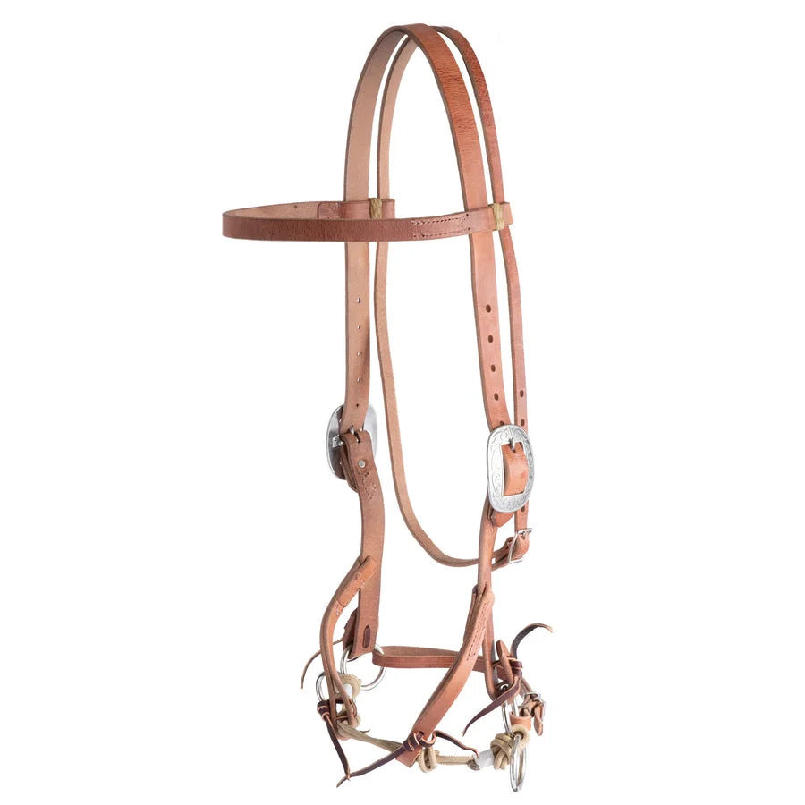 Weaver Leather Justin Dunn Bitless Bridle - Gentle Control Western Training Headstall