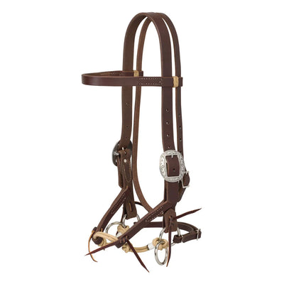 Weaver Leather Justin Dunn Bitless Bridle - Gentle Control Western Training Headstall