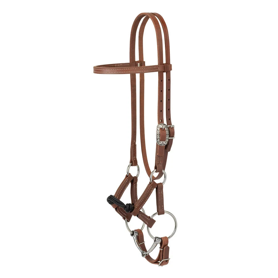 Weaver Leather Kalley Horseman's Bridle - Premium Russet Leather Western Headstall