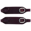 Weaver Leather Ken McNabb Buckle Slobber Straps in deep burgundy leather with classic stitching. These premium Western horse tack accessories feature stainless steel buckles for quick, secure bit attachment. Designed to enhance communication and feel, these durable slobber straps are a top choice for Western riders and horse trainers looking for high-quality equestrian gear.