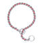 Weaver Leather Laced Chain Slip Collar for dogs, featuring a silver metal chain interwoven with red and grey cord for a quieter, more comfortable fit. This training slip collar includes large O-rings for secure leash attachment and smooth operation. Perfect for pet owners seeking a stylish and effective tool for controlled walks and professional dog training.