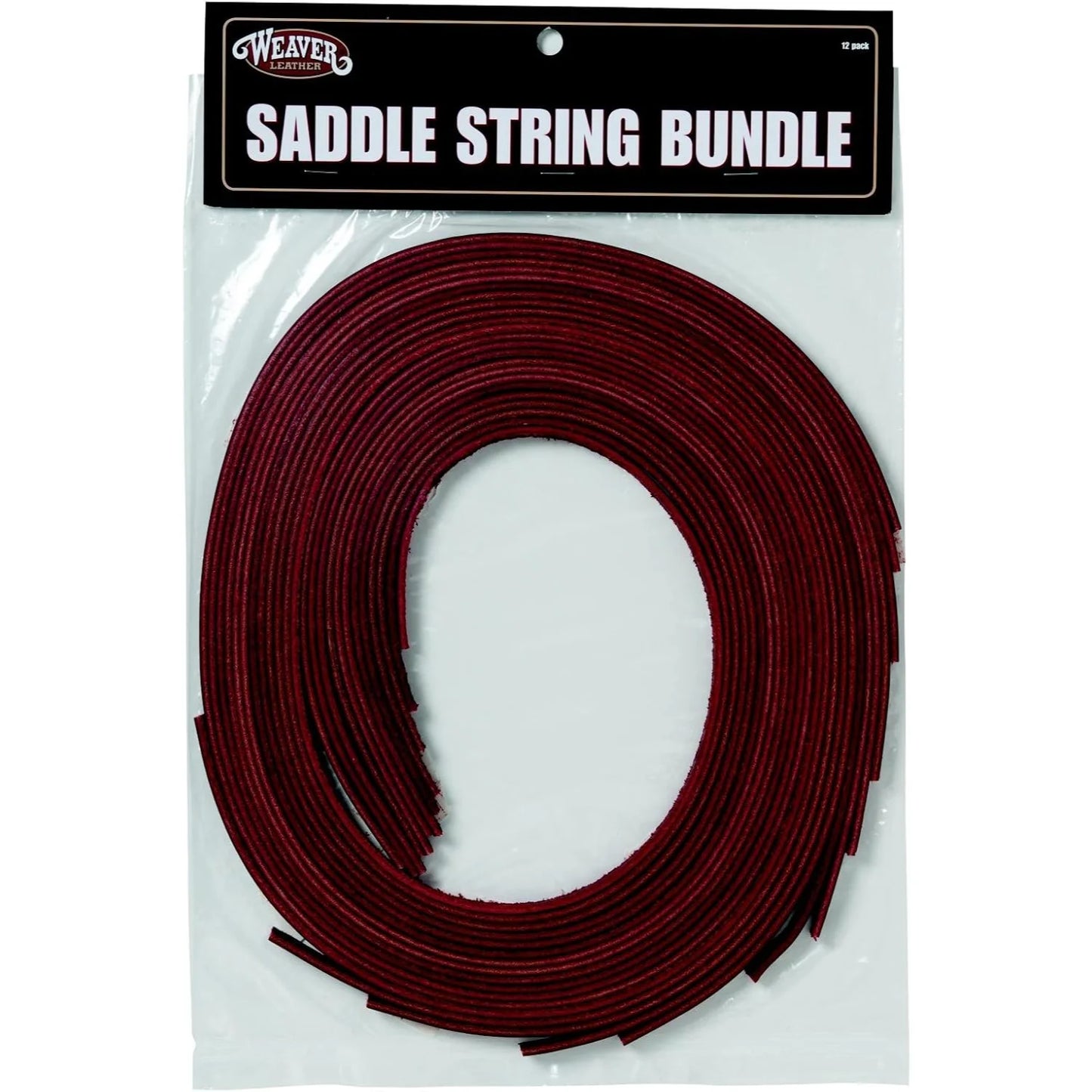 Weaver Leather Latigo Leather Saddle Strings for Western Saddles - 3/8" x 72", 12-Pack