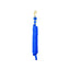 Weaver Leather Mini Pony Poly Lead Rope in royal blue, featuring a 7-foot length and soft-grip braided texture. This durable equestrian lead includes a sturdy gold brass bolt snap for secure attachment. Perfect for miniature horses and small livestock, this vibrant lead rope combines function and style for horse shows or daily barn use.