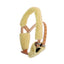 Luxurious maize fleece comfort covers designed for the Weaver Leather Miracle Collar. These soft, synthetic sheepskin pads protect horses from rubbing and irritation caused by anti-cribbing collars. The set includes cream-colored fleece sleeves wrapped around adjustable tan leather straps with sturdy metal buckles, ensuring a gentle, cushioned fit for equine comfort.