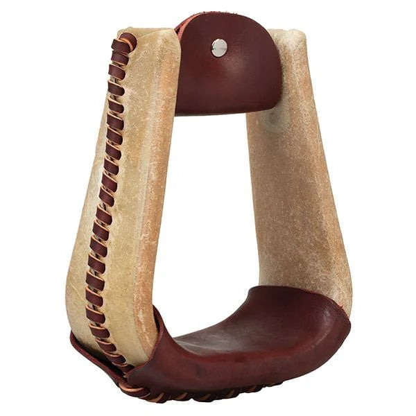Weaver Leather Natural Rawhide Covered Stirrups