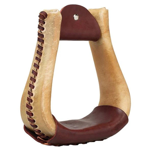 Weaver Leather Natural Rawhide Covered Stirrups