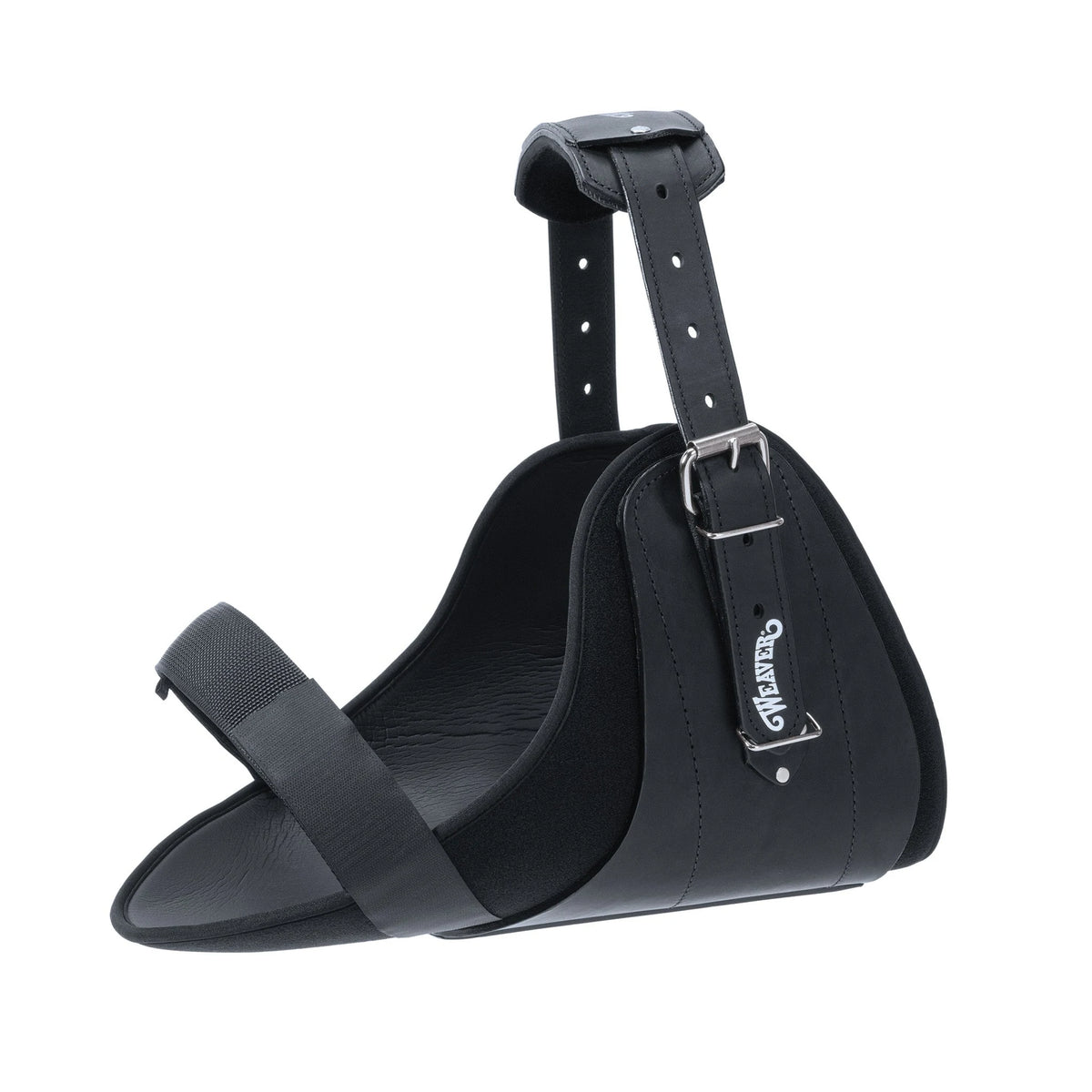 Weaver Leather Neck Sweat System, Black Leather with SBR Neoprene Liner, Black, Large
