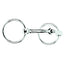 Weaver Leather Nickel Plated Snaffle Bit with a 5 1/4" jointed mouthpiece and 2 1/4" loose rings. This shiny silver horse bit is a classic piece of equestrian tack, perfect for training or everyday riding. Durable and polished, it’s a must-have for any horse owner's collection, suitable for both Western and English disciplines.