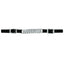 Weaver Leather black nylon curb strap featuring a central double flat link chrome chain. This high-quality equestrian accessory includes two adjustable silver-tone buckles for a secure fit and easy attachment to a bit. A durable and functional addition to any western horse tack collection, perfect for riders seeking quality and professional style.