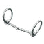 Weaver Leather Pony Bit featuring a nickel-plated twisted wire mouthpiece for refined control. This shiny silver-toned horse tack consists of two loose rings and a single-strand twisted wire bar, ideal for training or everyday pony riding. A durable and essential piece of equestrian equipment designed specifically for ponies and smaller horses.