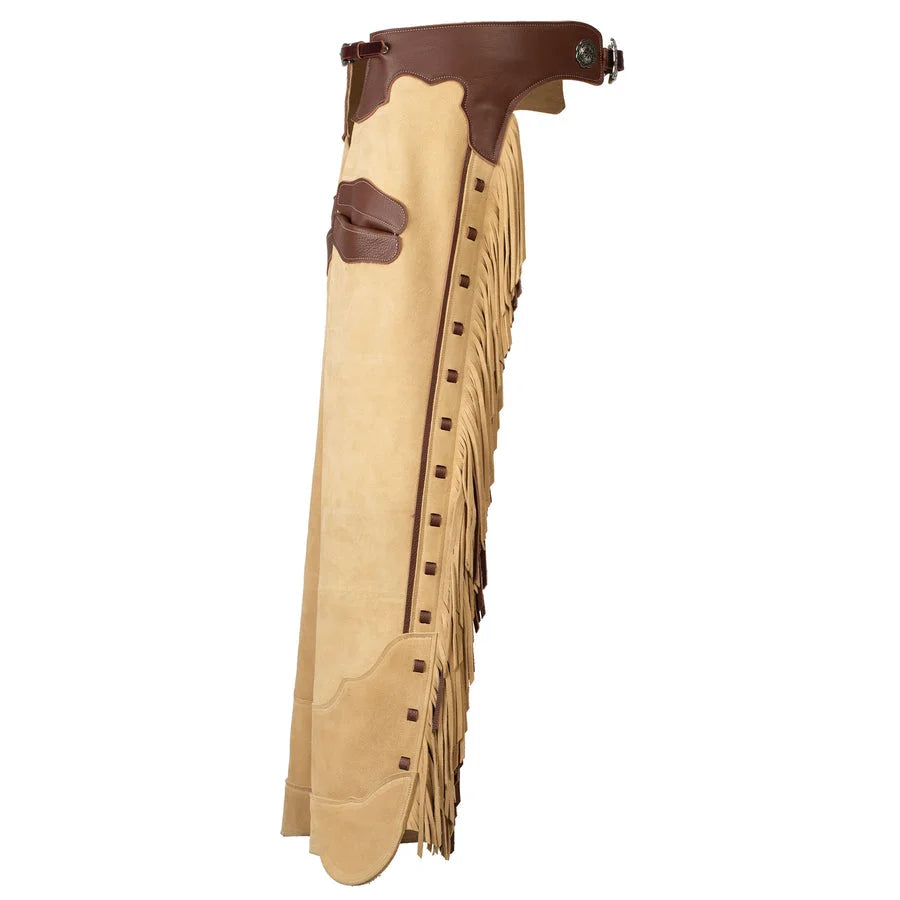 Weaver Leather Premium Cowboy Chaps - Durable Top-Grain Leather for Ranch Work & Trail Riding