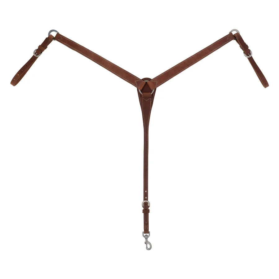 Weaver Leather ProTack Breast Collar - Stainless Steel Hardware & Premium Oiled Hermann Oak Leather