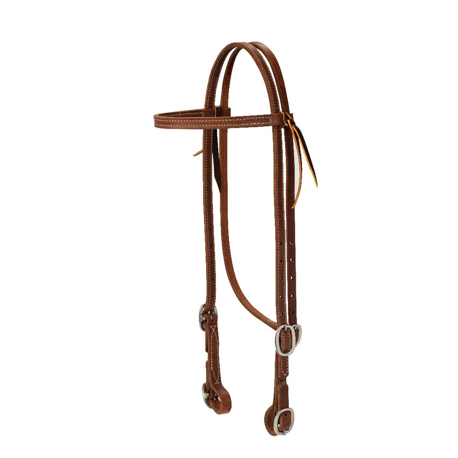 Weaver Leather ProTack Browband Headstall - 5/8" Width, Stainless Steel Hardware