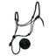 Weaver Leather black rope halter with an integrated diamond braid lead rope. This durable and stylish equestrian set features precision-tied knots and a matching lead rope, making it an essential tool for horse training, groundwork, and daily handling. High-quality black rope construction ensures a professional look and long-lasting performance for horse owners.