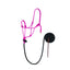 Weaver Leather Rope Halter and Diamond Braid Lead set in vibrant pink and black. This durable horse halter features a knotted design for control and a matching black lead rope with a classic leather popper. Perfect for equestrian training, groundwork, and everyday use, this stylish tack combines functionality with a pop of color. High-quality rope halter set for horses, ideal for riders seeking both performance and flair in their horse gear.