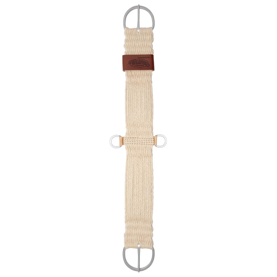 Weaver Leather Roper Mohair Horse Cinch - Natural Breathable Comfort - Multiple Sizes