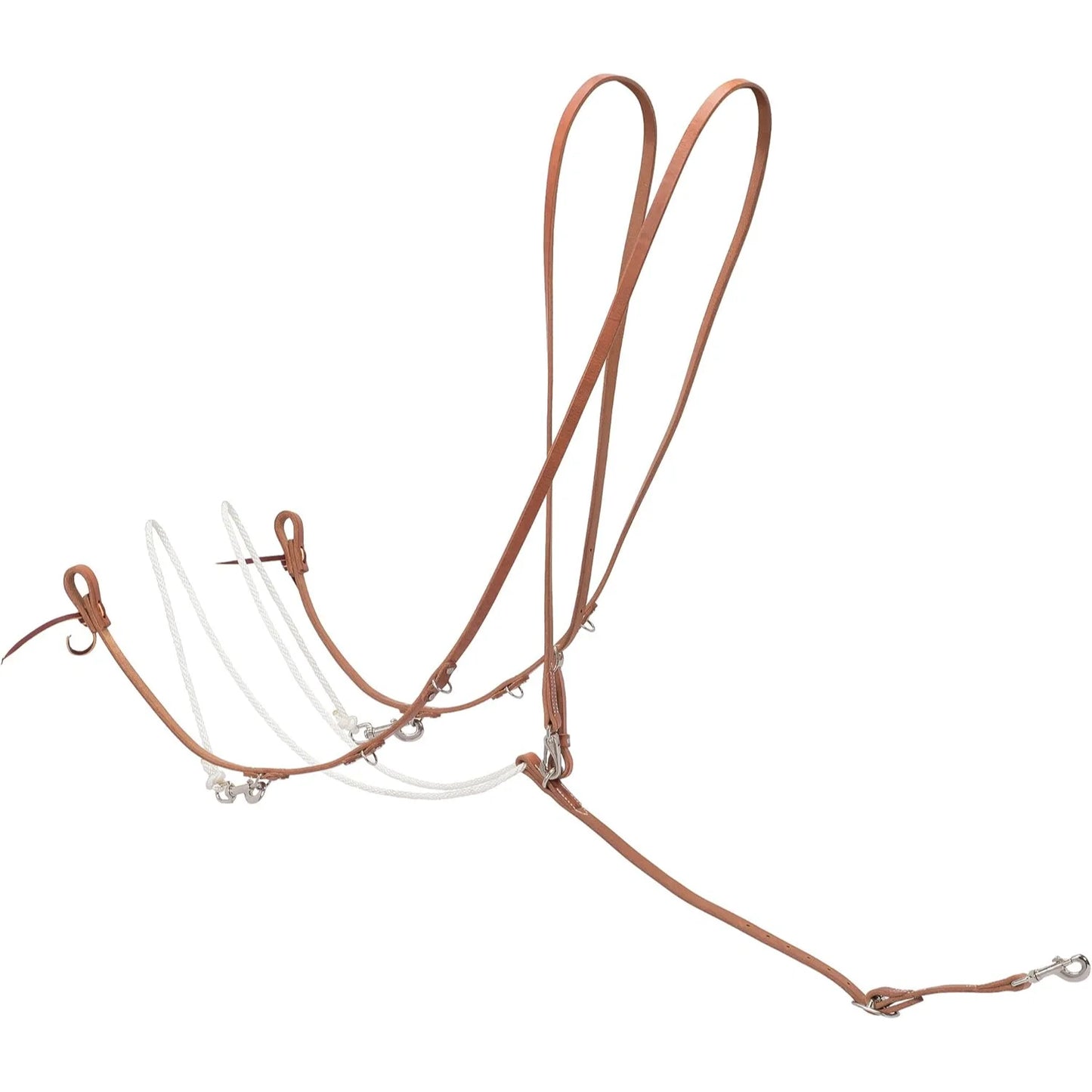 Weaver Leather Roper Rein German Martingale - Russet Leather Horse Training Aid for Precise Control