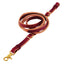 Premium burgundy Weaver Leather Roper Reins crafted from high-quality harness leather. These durable horse reins feature a comfortable rolled center, contrast white stitching, and adjustable lengths with brass-plated Conway buckles. A heavy-duty brass scissor snap allows for quick attachment. Ideal western horse tack for roping, trail riding, and everyday equestrian use, offering a blend of classic style and rugged performance.
