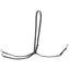 Dark brown Weaver Leather nylon running martingale for horse training, featuring a durable, adjustable neck strap with silver hardware. This essential equestrian tack includes two metal rein rings and a girth attachment strap with a swivel snap hook for easy on-and-off. A versatile and high-quality training tool designed for durability and control.
