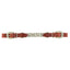 Weaver Leather Russet Harness Curb Strap featuring a durable double link silver chain and high-quality russet harness leather. This essential horse tack accessory includes adjustable silver buckles on both ends for a secure, custom fit. Perfect for western riding and horse training, this reliable curb strap combines style and functionality for every equestrian.