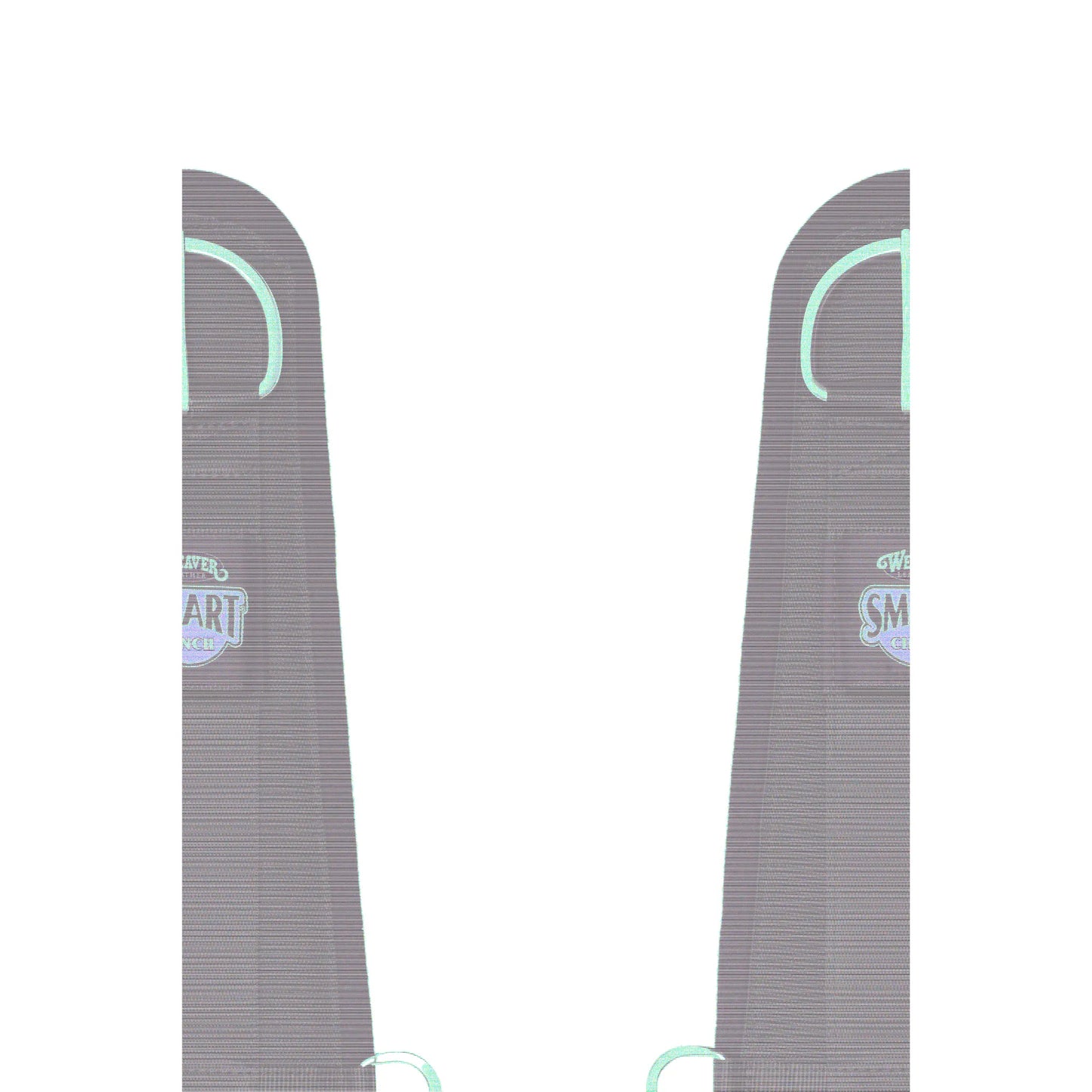 Weaver Leather Smart Cinch in a stylish dark gray and purple woven design with mint green accents. Engineered for trail riders, this cinch features a patented roller buckle system for smooth, easy cinching and a secure fit. Enhance your horse's comfort and your peace of mind with this durable Western tack essential, perfect for long days on the trail and improved saddle stability.