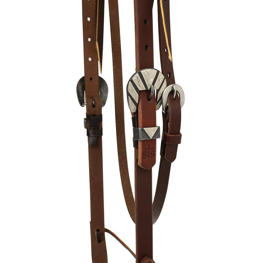 Weaver Leather Stacy Westfall Browband Headstall - 3/4" Heavy Harness Leather