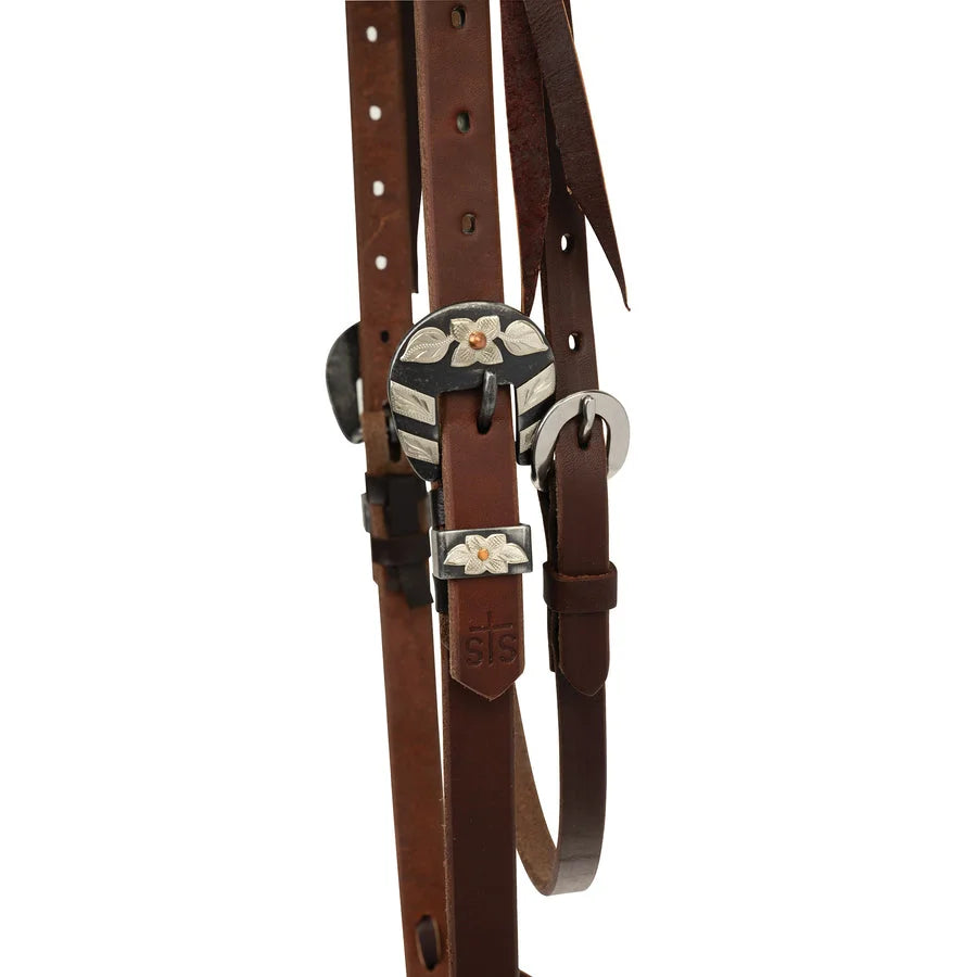 Weaver Leather Stacy Westfall Browband Headstall - 3/4" Heavy Harness Leather