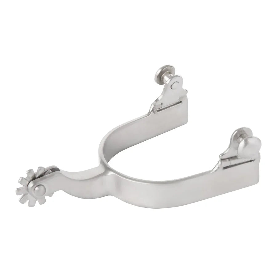 Weaver Leather Stainless Steel Plain Western Riding Spurs - 5/8" Band Width