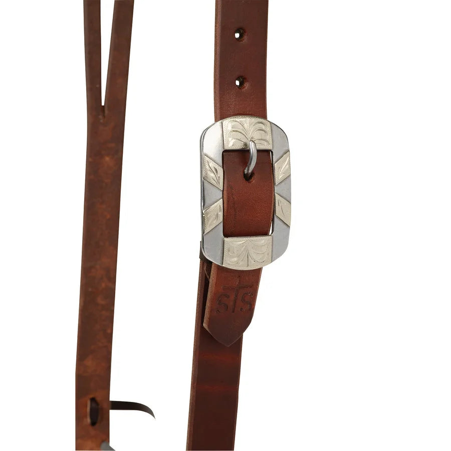 Weaver Leather STS Split Ear Headstall - Durable 1-Ply Oiled Leather Western Tack
