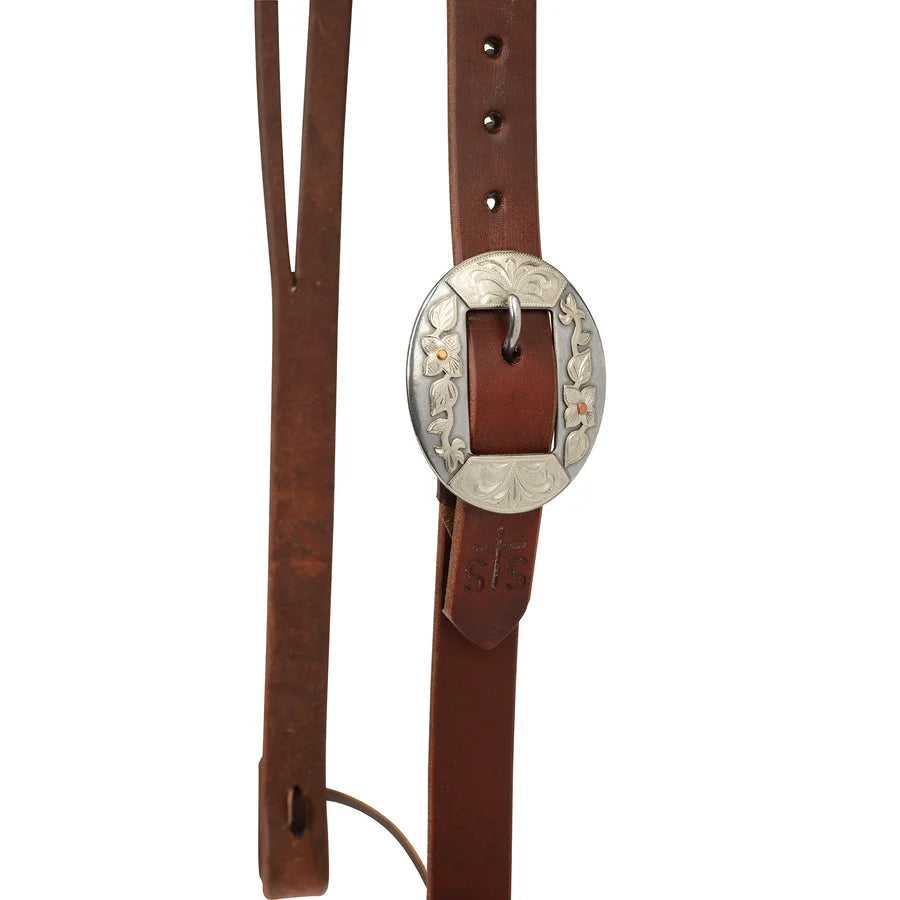 Weaver Leather STS Split Ear Headstall - Durable 1-Ply Oiled Leather Western Tack