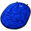 Vibrant blue Terrain Dog Camp Bed by Weaver Leather features a quilted honeycomb ripstop fabric and an oval shape for ultimate outdoor comfort. This durable, portable dog mat includes black piping and hanging loops, making it the perfect travel bed for camping, hiking, and road trips. A lightweight, packable dog bed designed for active pets and their owners who love adventure.