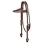 Weaver Leather Texas Star Browband Headstall - Premium Western Leather Horse Bridle