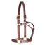 Weaver Leather Thoroughbred Leather Horse Halter - Mahogany, 1 inch